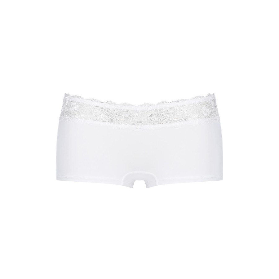 Dame Triumph Lingeri & Badetoj | Lovely Micro Shorts Trusse, White