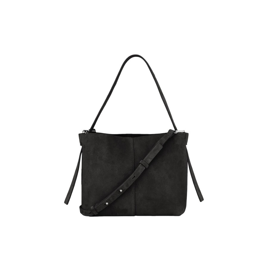 Dame Becksöndergaard Skuldertasker | Suede Fraya Small Bag, Black