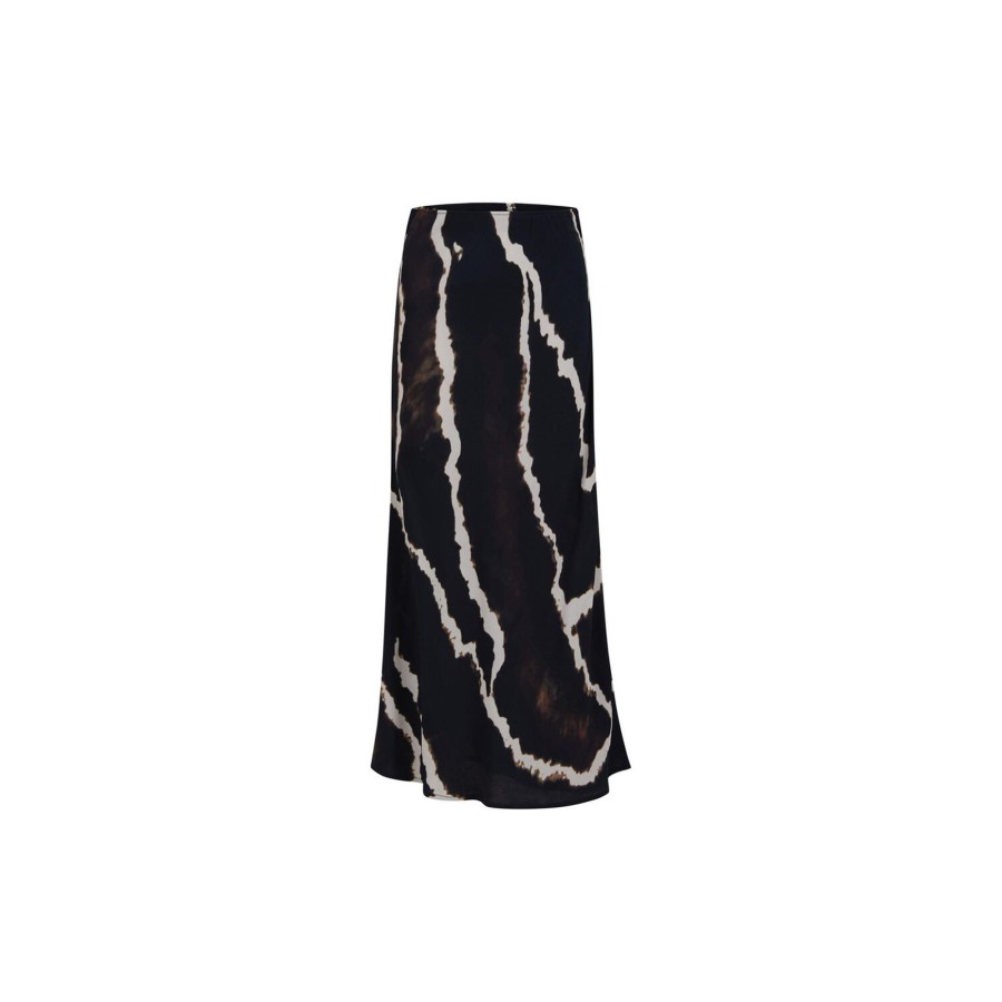 Dame Coster Copenhagen Nederdele | Long Skirt In Night Clouds Print, Night Clouds Print