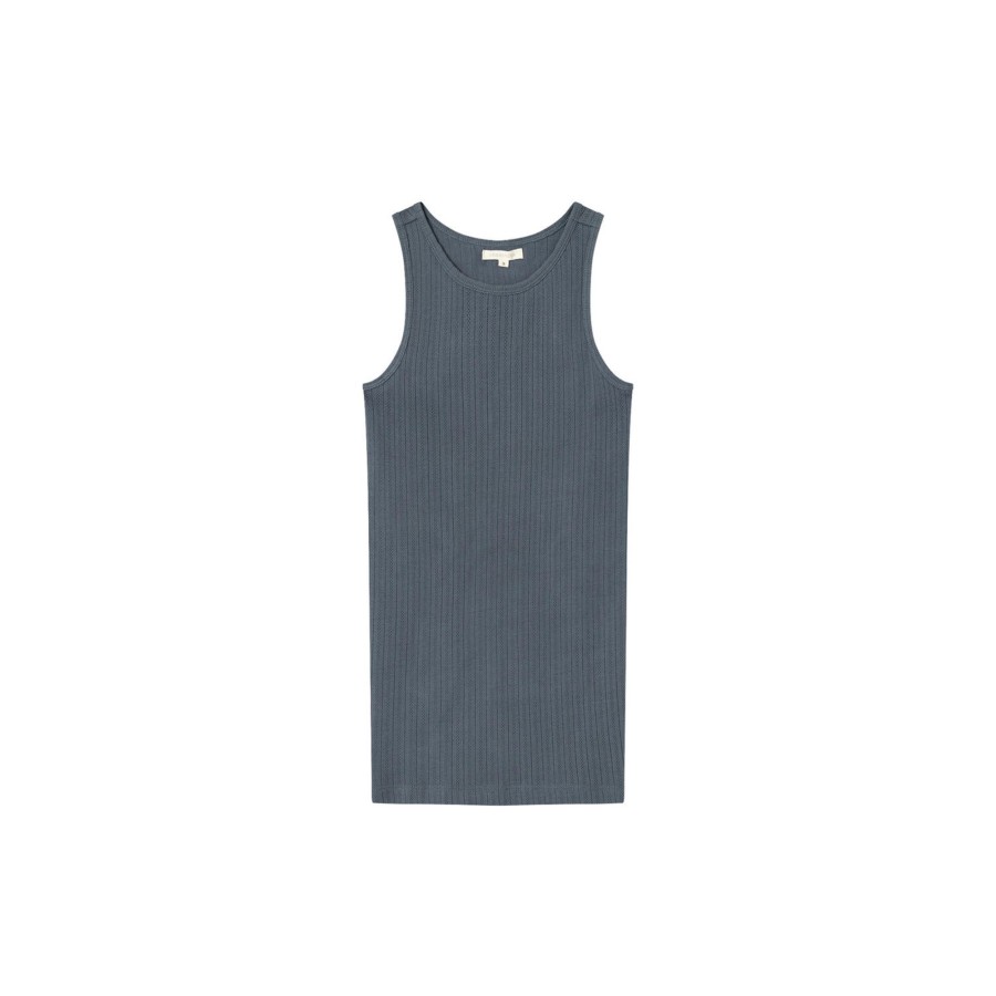 Dame Studio Feder Toppe & T-Shirts | Irene Tank Top, Steel Grey