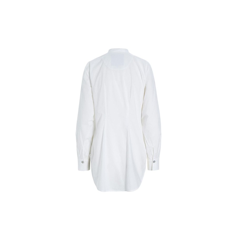 Dame BITTE KAI RAND Skjorter & Bluser | Core Cotton Flaese Skjorte, White