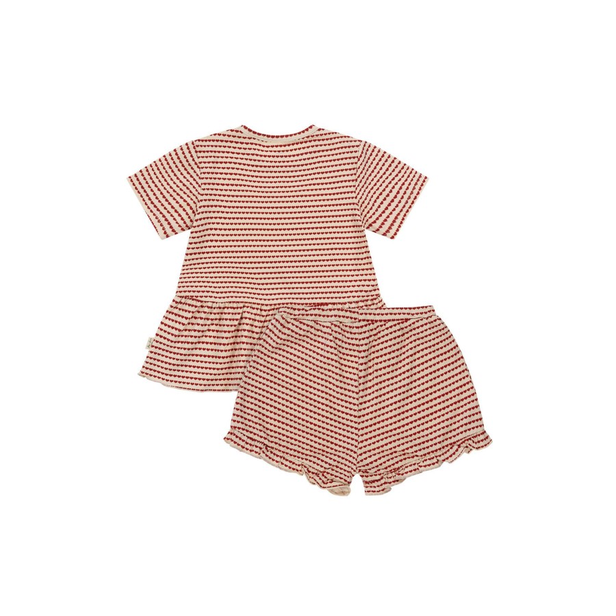 Born Konges Sløjd T-Shirts & Toppe | 2 Pack Basic Frill Set, Heart On A String