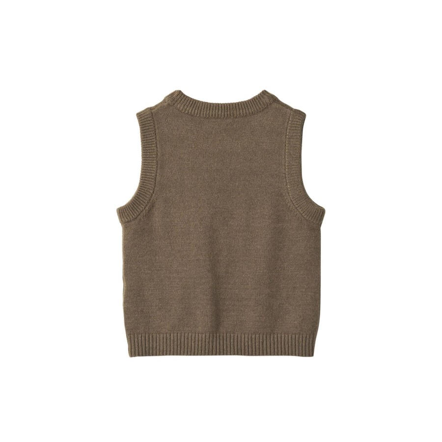 Born Fliink Strik & Cardigans | Benna Embr. Vest, Cub