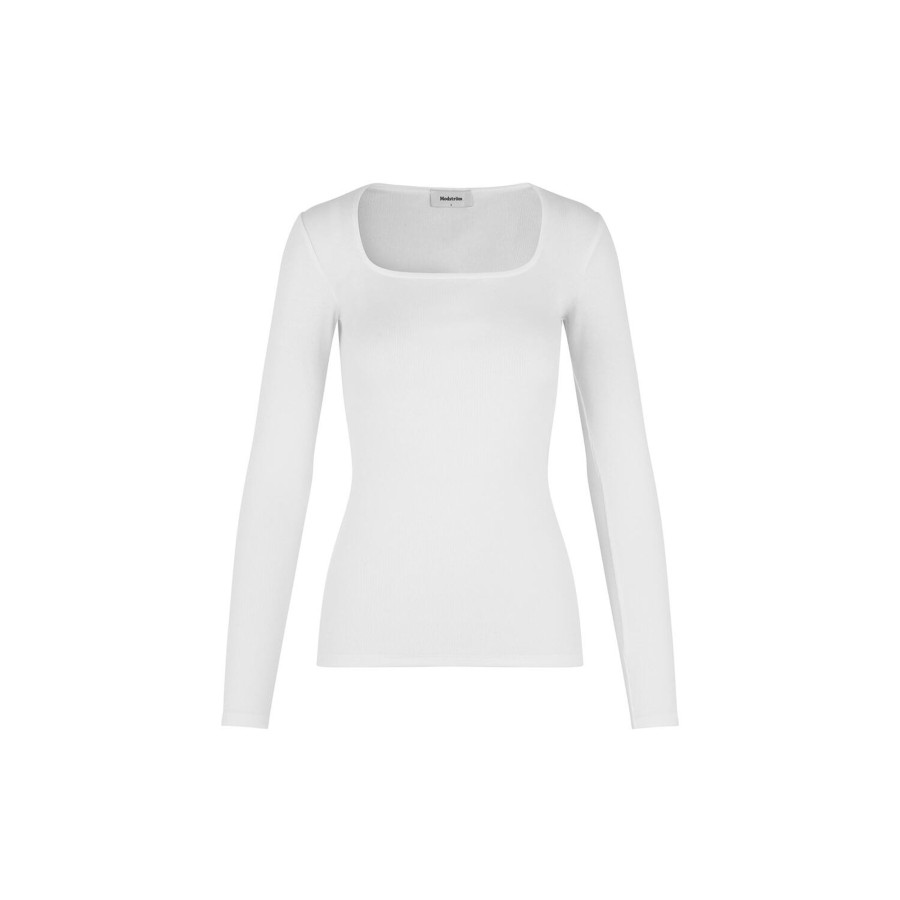 Dame Modström Toppe & T-Shirts | Toxiemd Ls Top, Off White