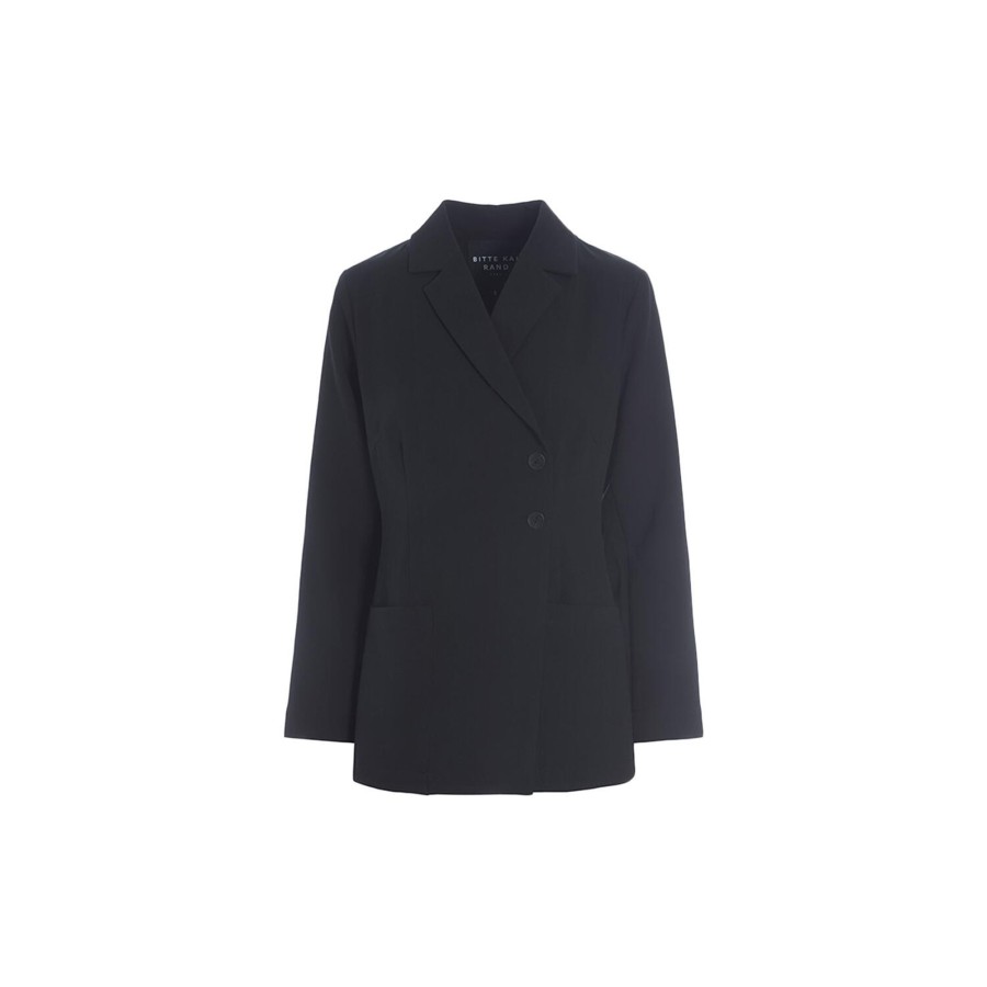 Dame BITTE KAI RAND Overtoj | Lux Stretch Blazer Jakke, Black