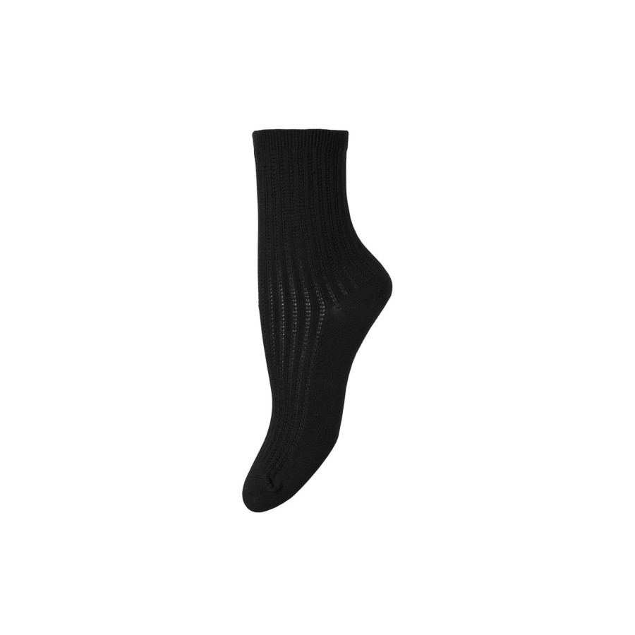 Dame Becksöndergaard Stromper | Helga Crochet Sock, Black