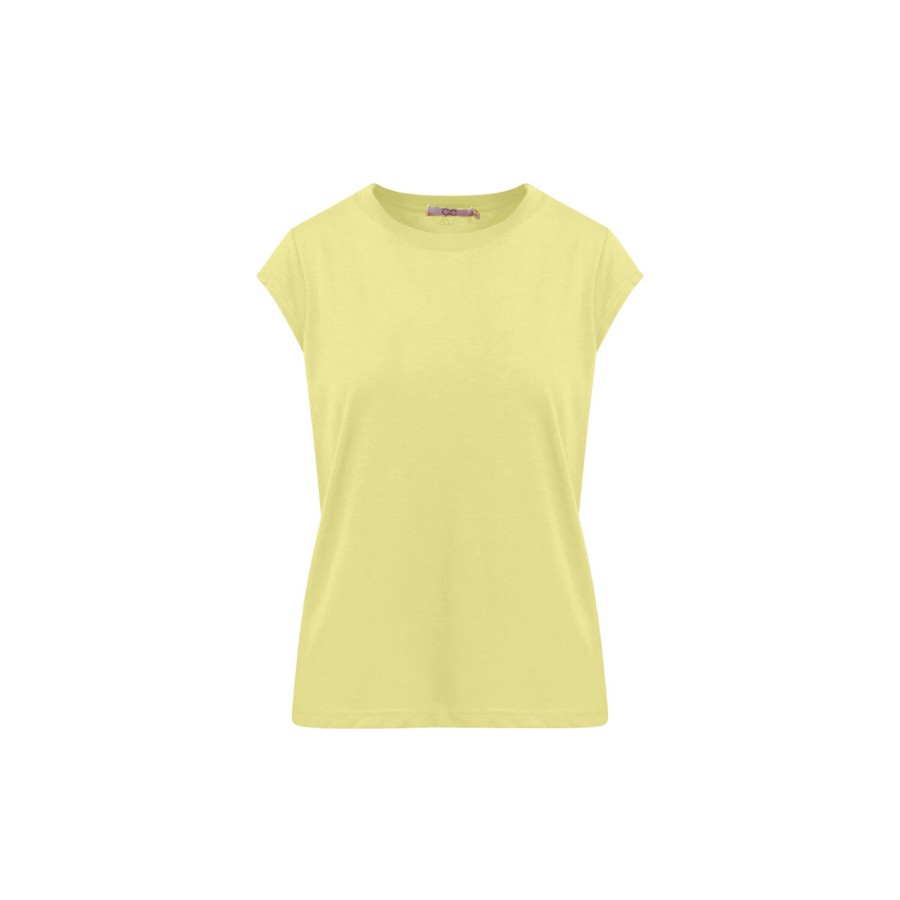 Dame Coster Copenhagen Toppe & T-Shirts | Cc Heart Basic T-Shirt, Warm Lemon