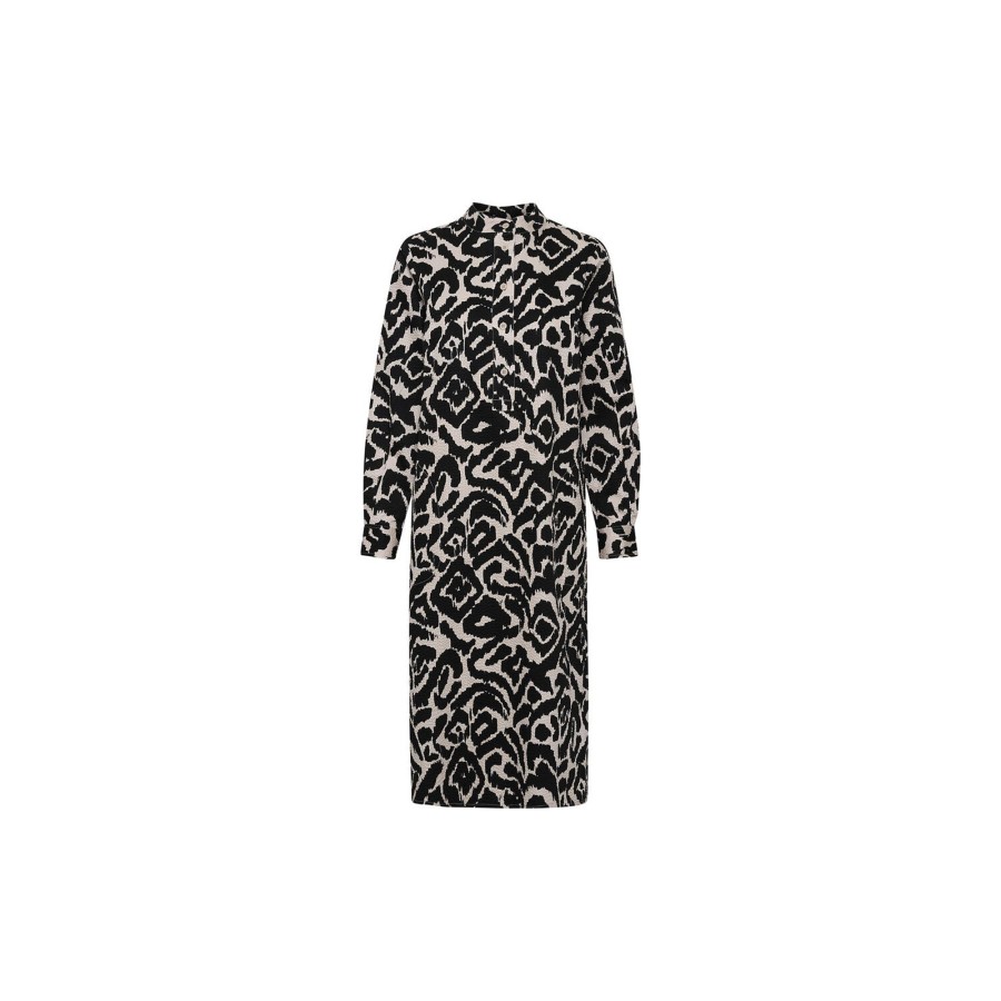 Dame Part Two Kjoler | Cassielpw Dress, Black Blurred Leo Print