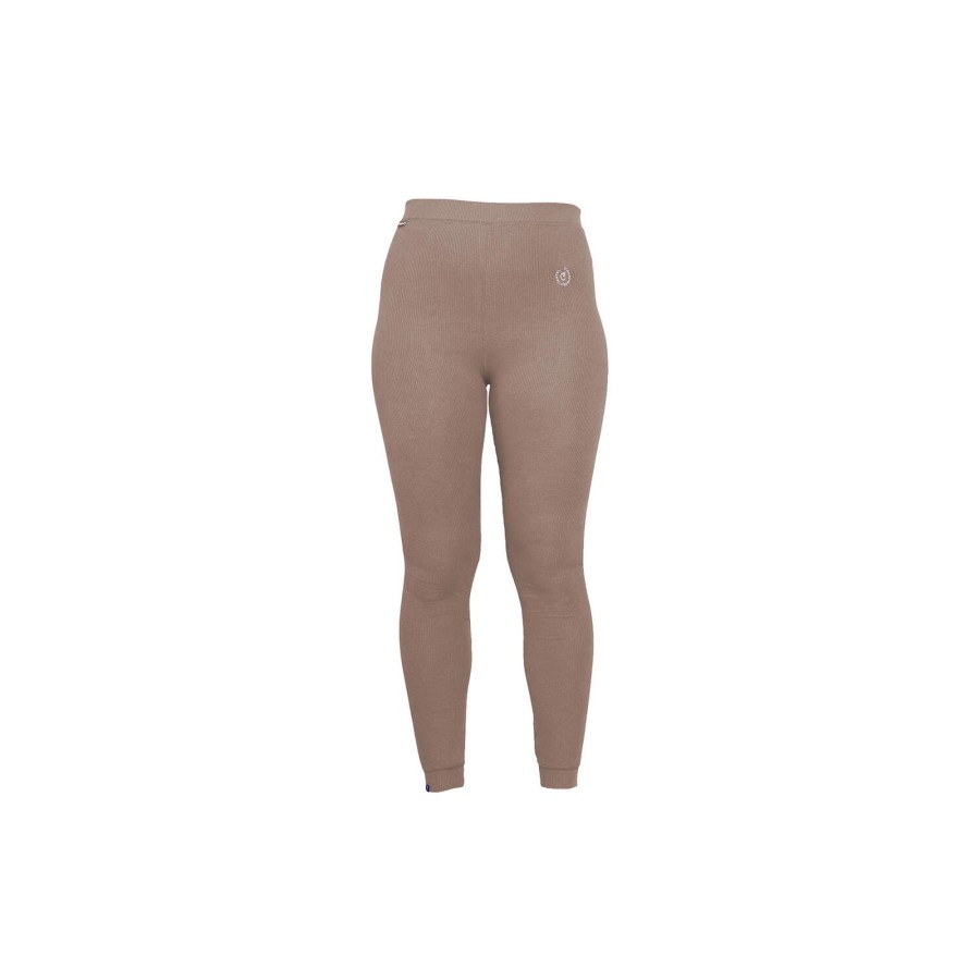 Dame Copenhagen Cartel Bukser | Algae Ribbed Ocn Weed® Leggings, Taupe