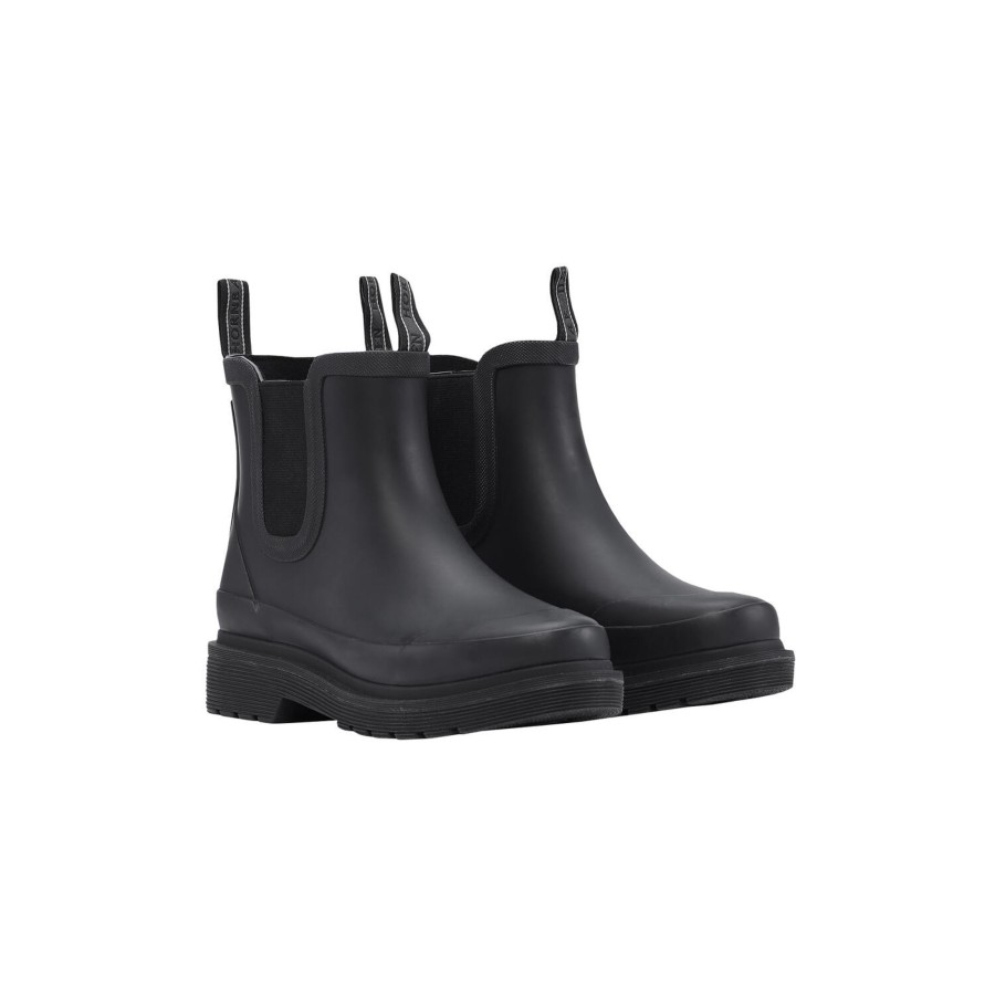 Dame Ilse Jacobsen Hornbæk Gummistovler | Rub30C Rubber Boots Ankel, Black