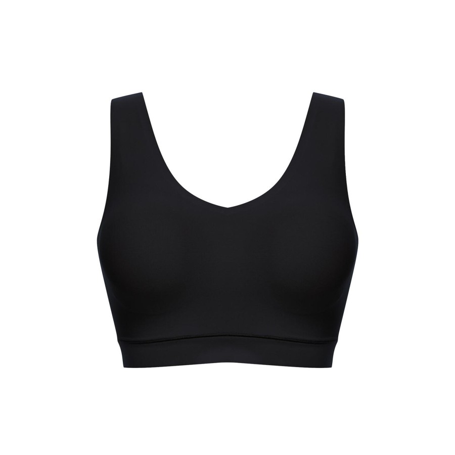 Dame Chantelle Lingeri & Badetoj | Soft Stretch Padded Top, Black