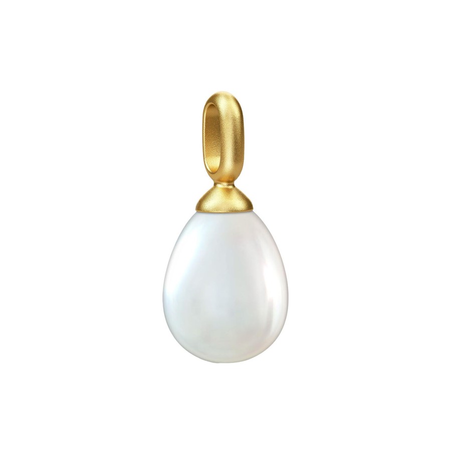 Dame Julie Sandlau Vedhaeng | Afrodite Pendant, Gold/White Pearl