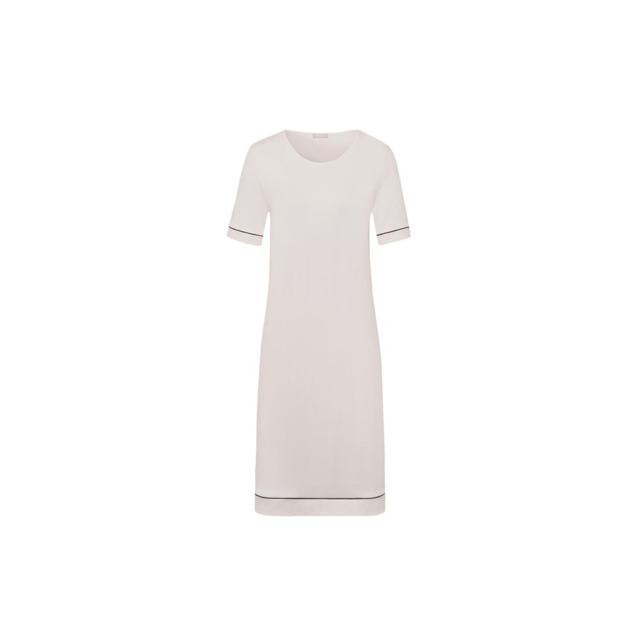 Dame HANRO Nattoj & Loungewear | Natural Comfort Ss Nightdress, Almond