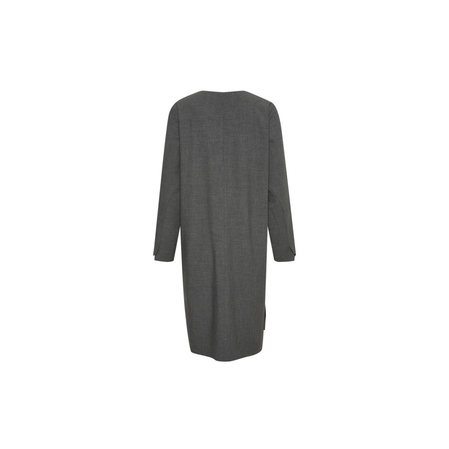 Dame Lounge Nine Kjoler | Cubaln Dress, Smoked Pearl Melange