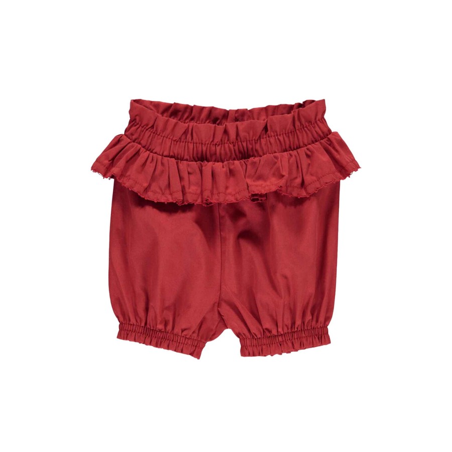 Born Müsli by Green Cotton Shorts & Bloomers | Poplin Bloomers, Berry Red