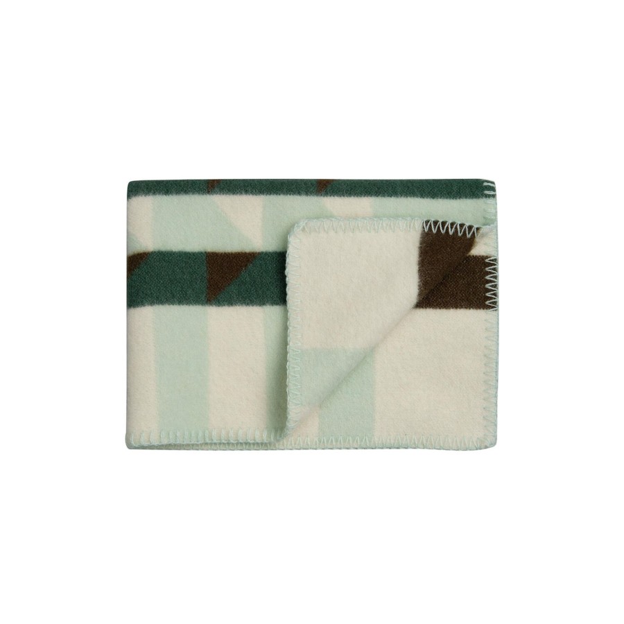 Born Røros Tweed Soveudstyr | Kvam Baby Size Throw, Green