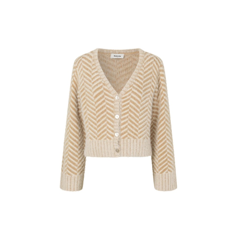 Dame Modström Strik | Floriamd Cardigan, Summer Sand