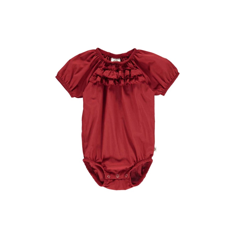 Born Müsli by Green Cotton Bodyer | Poplin Body, Berry Red