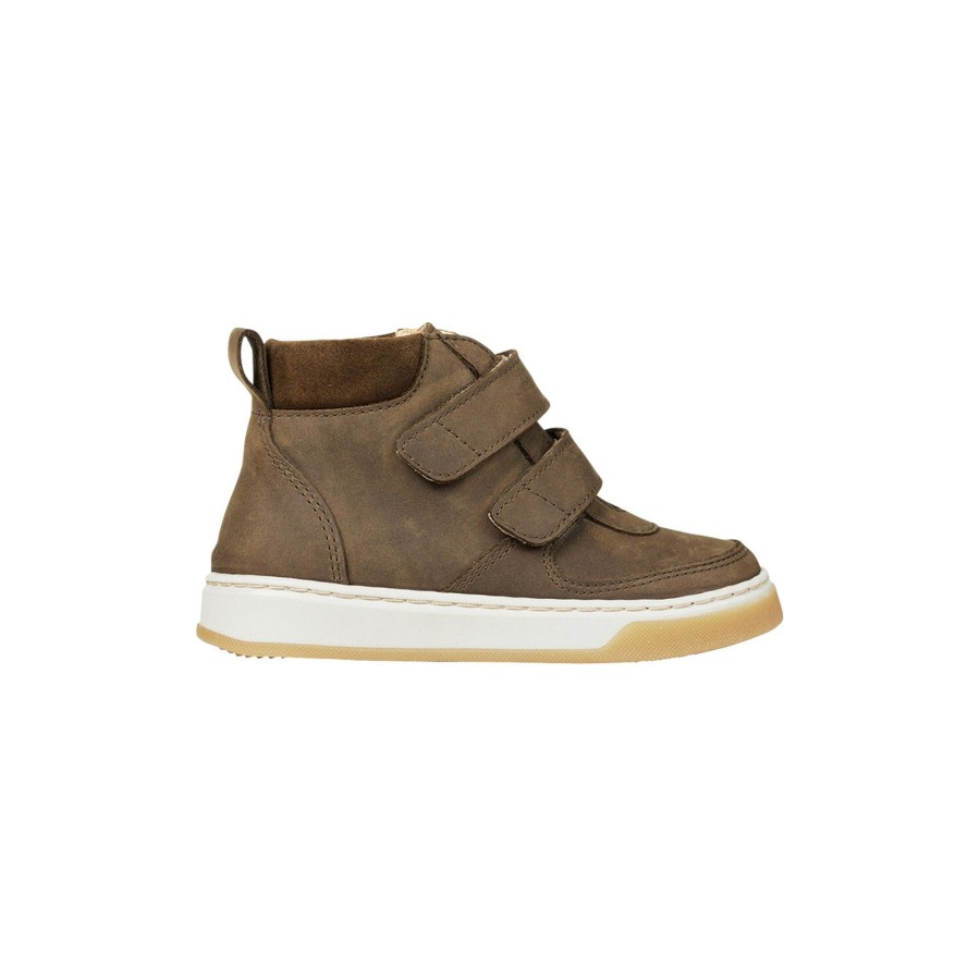 Born ANGULUS Sneakers | Tex Mid-Cut Sneaker Med Velcro, 1764/2214 Dark Olive/Dark Olive