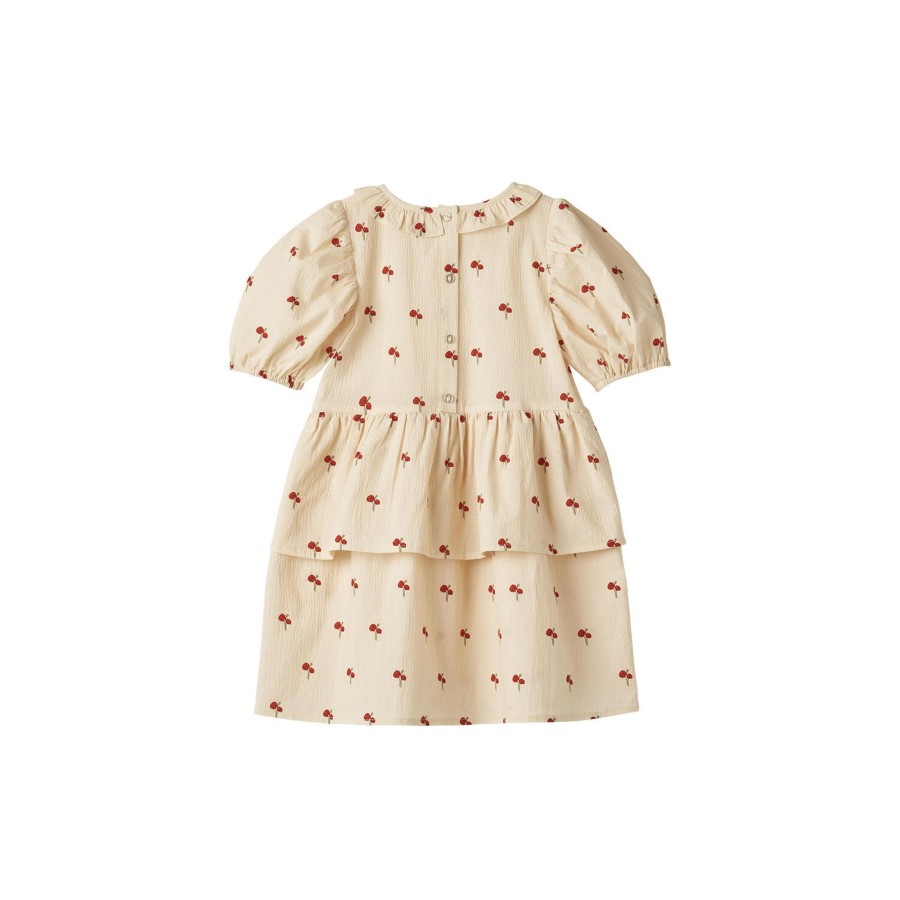 Born Fliink Kjoler | Flower Ss Ruffle Dress, Sandshell