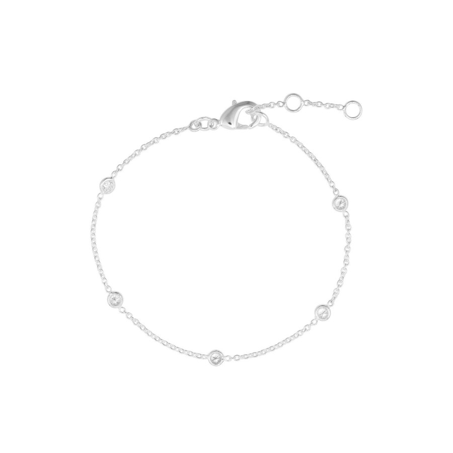 Dame Pure by Nat Armband | Armband Med Zirkoner, Solv