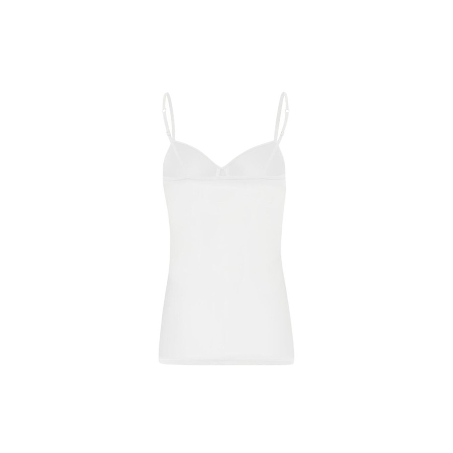 Dame HANRO Toppe & T-Shirts | Allure Padded Bra-Camisole, Off White