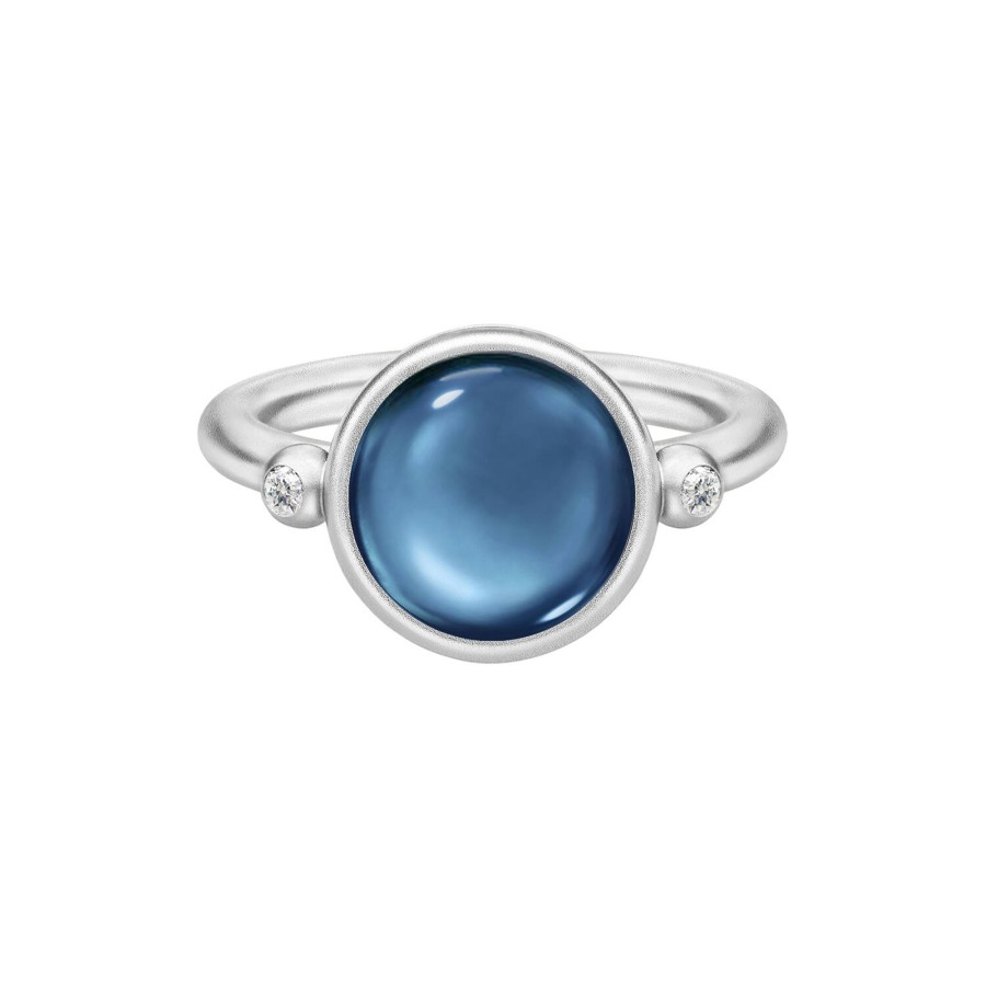 Dame Julie Sandlau Ringe | Prime Ring, Silver/Sapphire Blue