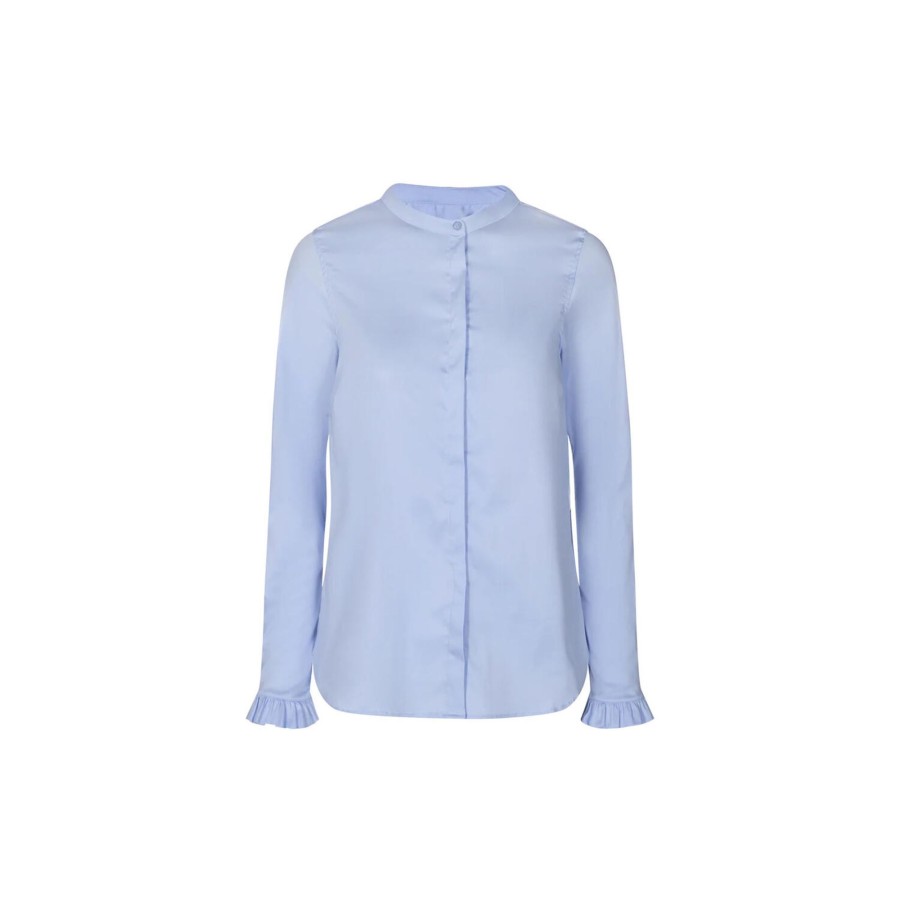 Dame MOS MOSH Skjorter & Bluser | Mmmattie Shirt, Light Blue