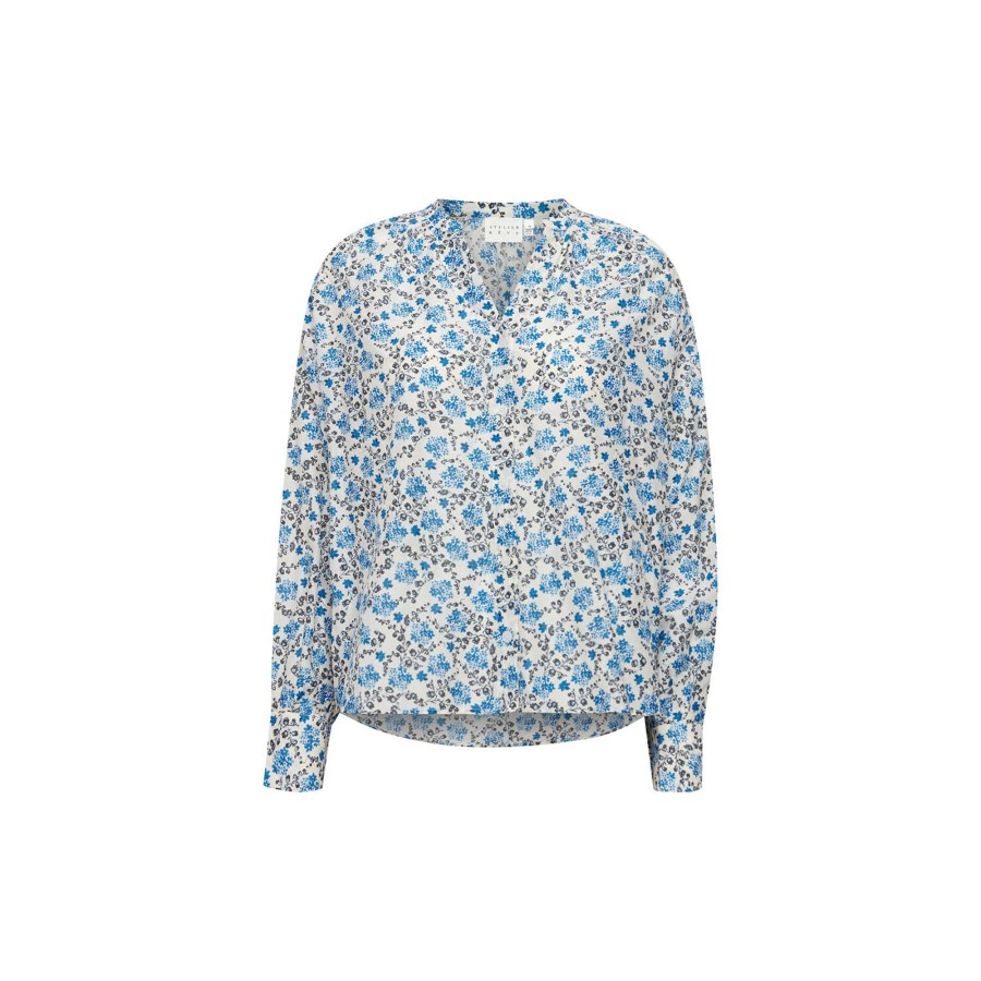 Dame Atelier Rêve Skjorter & Bluser | Irthea Shirt, Sally Thea Blue Flower