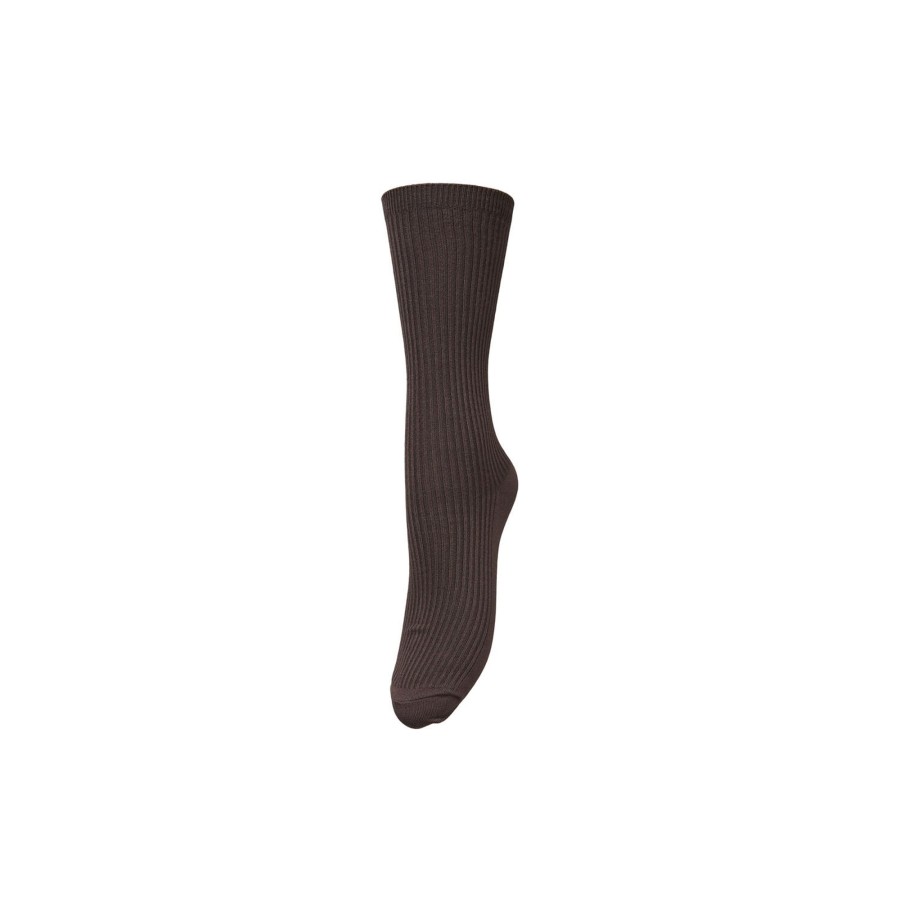 Dame Becksöndergaard Stromper | Telma Solid Sock, Hot Fudge Brown