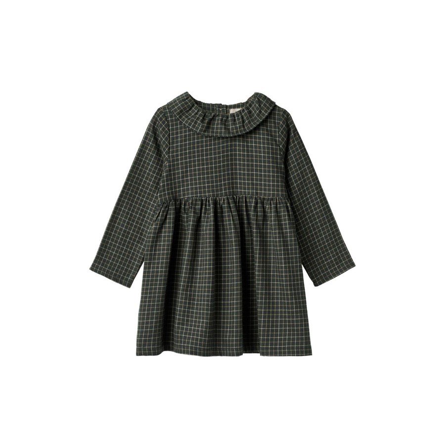 Born Wheat Kjoler | Dress Violetta, 0026 Black Coal Check