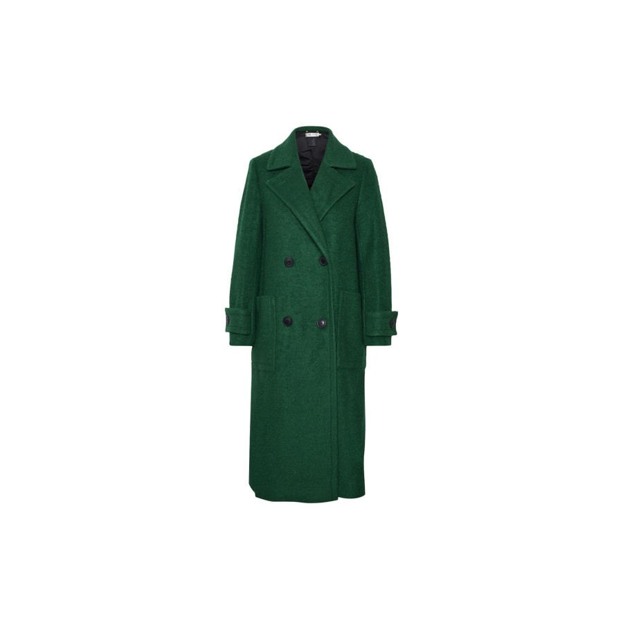 Dame InWear Overtoj | Percyiw Coat, Spinach