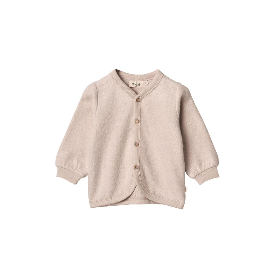 Born Wheat Strik & Cardigans | Wool Fleece Cardigan, 1356 Pale Lilac