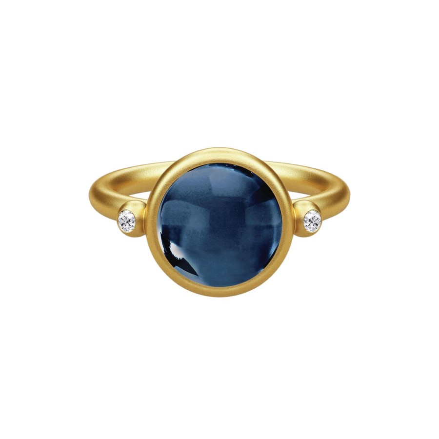 Dame Julie Sandlau Ringe | Prime Ring, Gold/Sapphire Blue