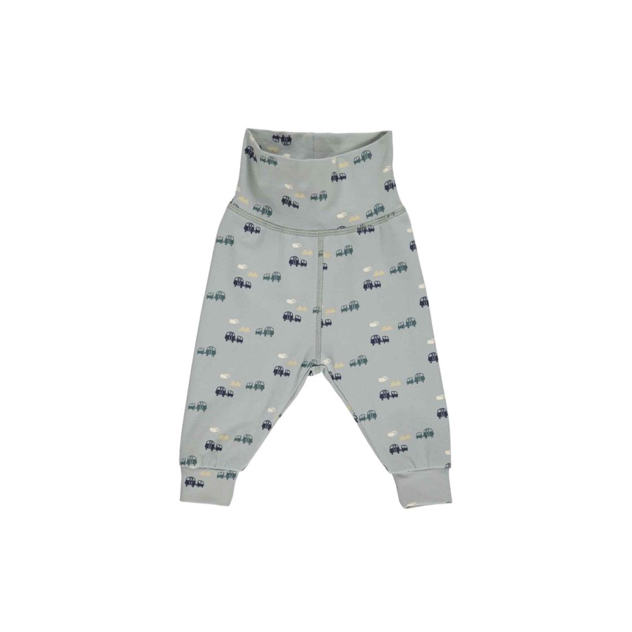 Born Müsli by Green Cotton Bukser & Leggings | Caravan Bukser, Spa Green/Night Blue/Pine/Rye