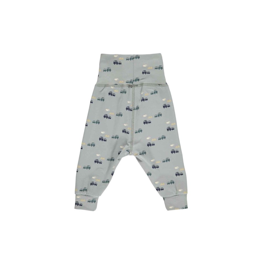 Born Müsli by Green Cotton Bukser & Leggings | Caravan Bukser, Spa Green/Night Blue/Pine/Rye