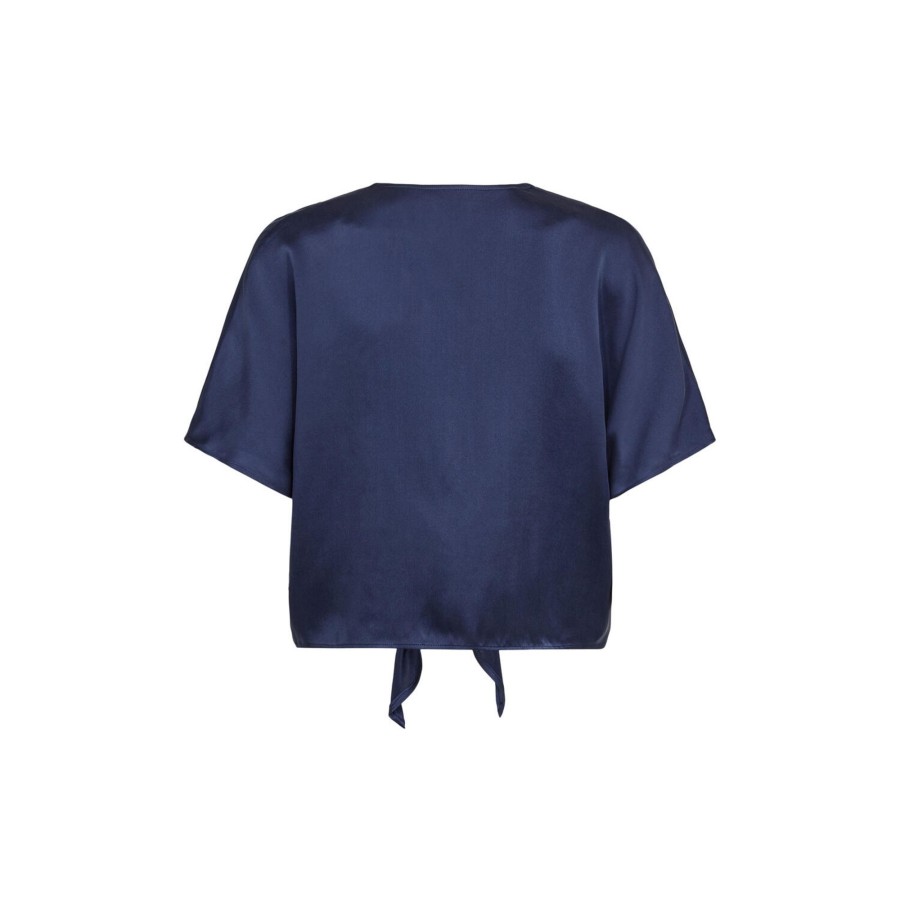 Dame SAND Copenhagen Skjorter & Bluser | 3176 Matt Pre Farida, Royal Blue