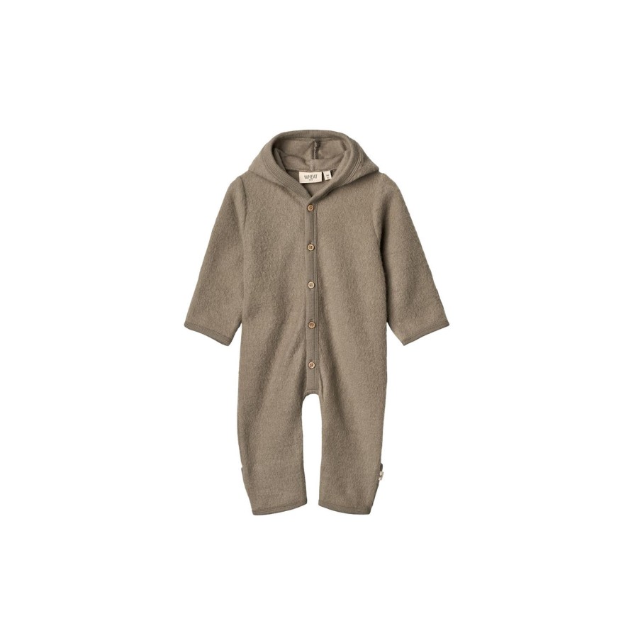 Born Wheat Overtoj | Wool Fleece Suit Ata, 0099 Grey Stone