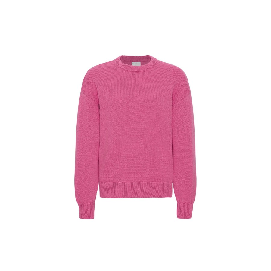 Herre Colorful Standard Strik & Bluser | Oversized Merino Wool Crew, Bubblegum Pink