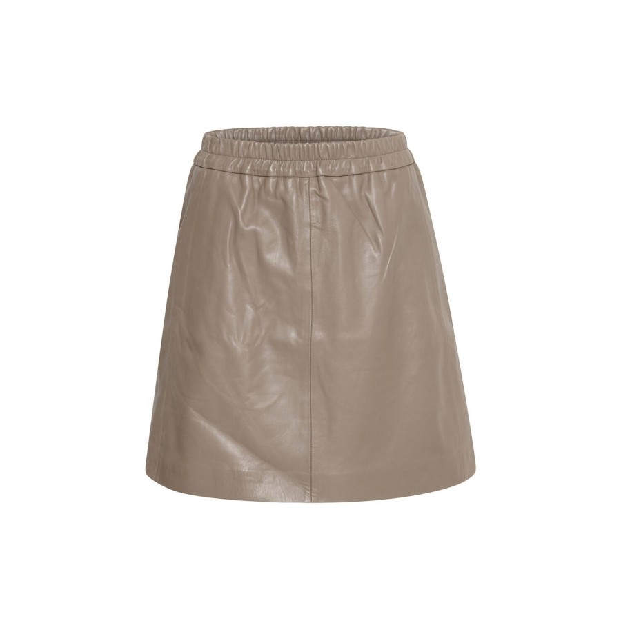 Dame InWear Nederdele | Wookiw Short Skirt, Sandy Grey