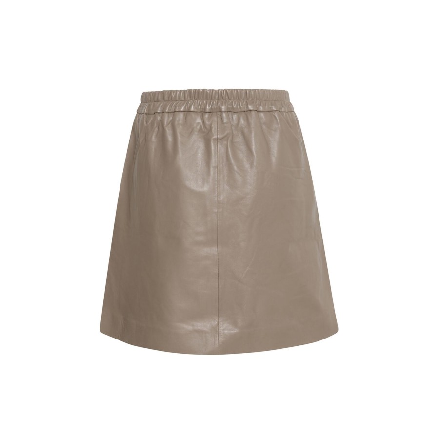 Dame InWear Nederdele | Wookiw Short Skirt, Sandy Grey