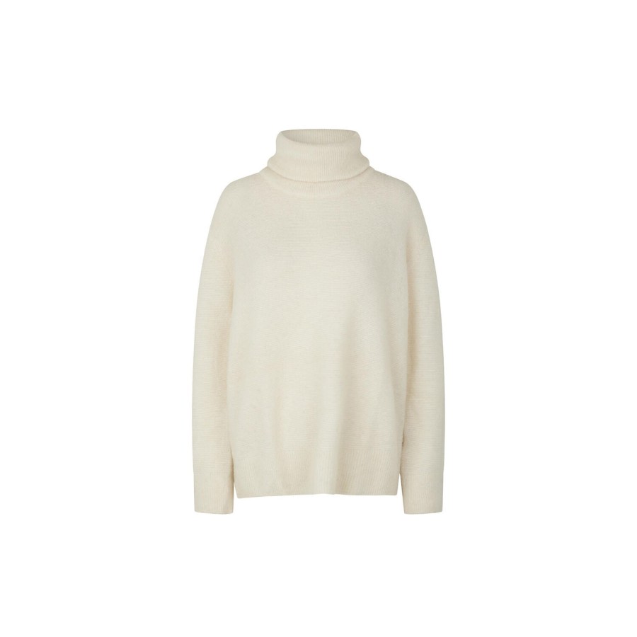 Dame Modström Strik | Adrianmd T-Neck, Soft White