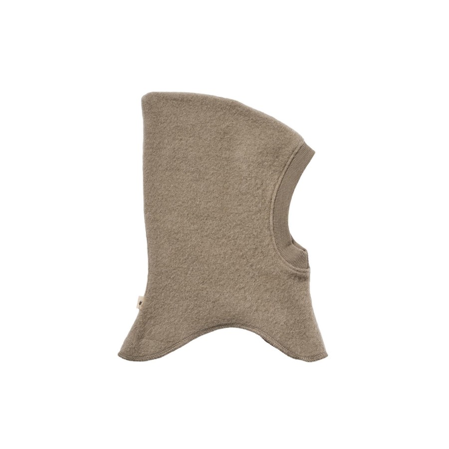 Born Wheat Huer & Hatte | Wool Fleece Balaclave, 0099 Grey Stone