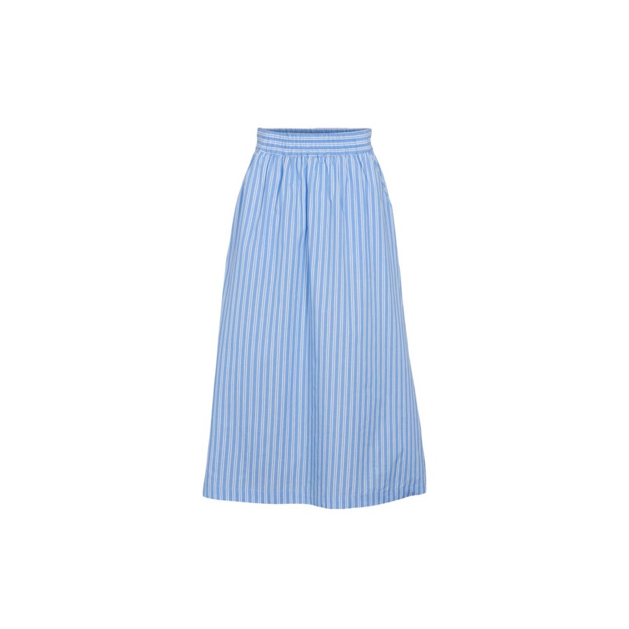 Dame Basic Apparel Nederdele | Merri Skirt, Princess Blue/Bright White