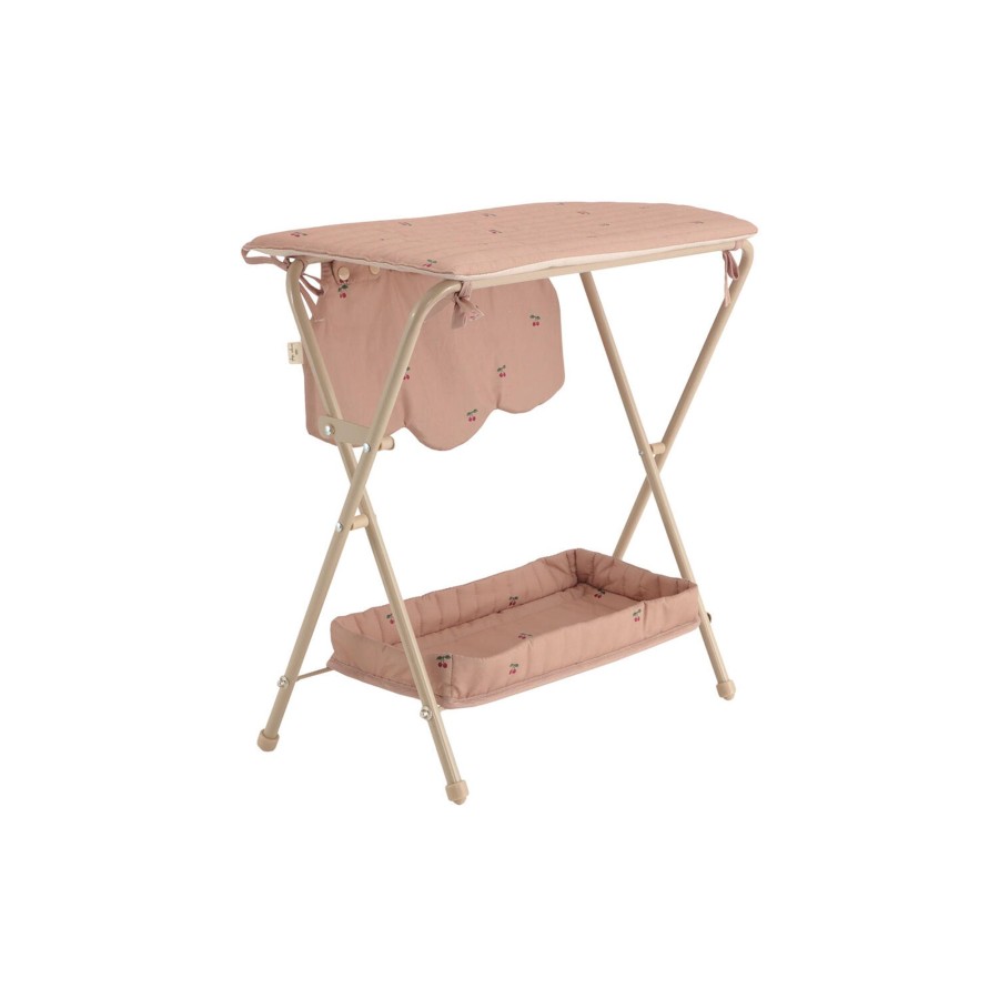 Born Konges Sløjd Tojdyr & Dukker | Doll Changing Table, Cherry Blush