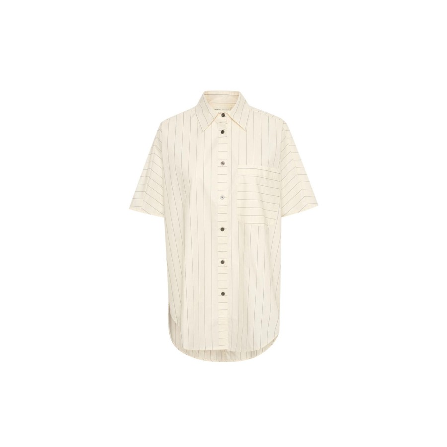 Dame InWear Skjorter & Bluser | Emaniw Shirt, Vanilla Stripes