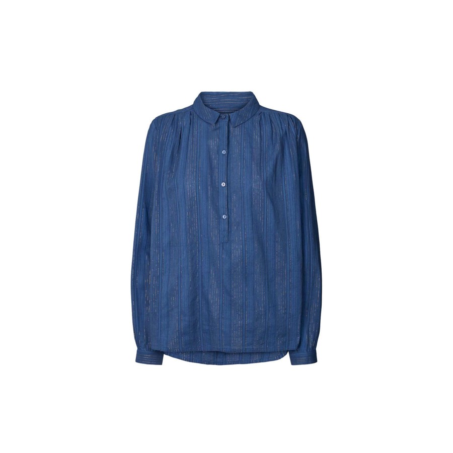 Dame Lollys Laundry Skjorter & Bluser | Lari Shirt, Dusty Blue