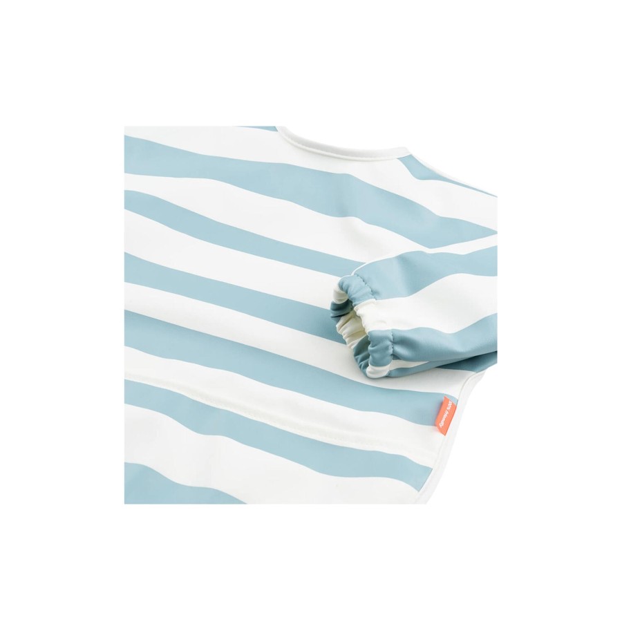 Born Done by Deer Spiseudstyr | Hagesmaek Med Aermer Og Lomme, Stripes Blue