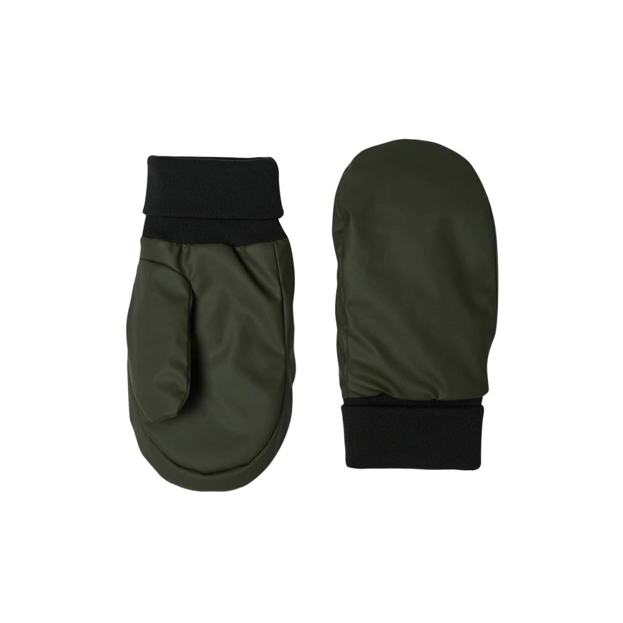 Dame Rains Huer, Pandeband & Vanter | Puffer Mittens, Green