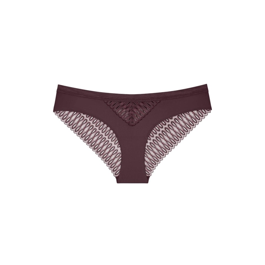 Dame Triumph Lingeri & Badetoj | Aura Spotlight T Brazilian, Merlot